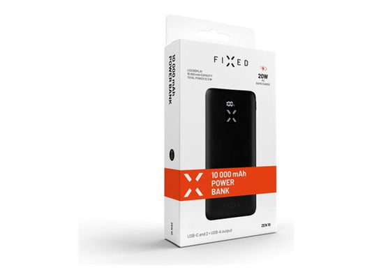 FIXED Zen USB-C PD 20W Power Bank 10.000 mAh Black